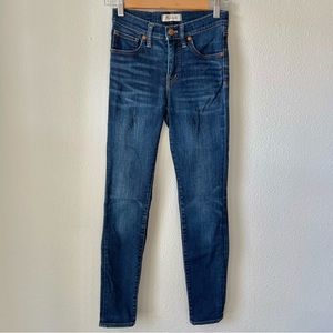 Madewell 9” High Rise Skinny Jeans in Larkspar Wash Tencel Edition